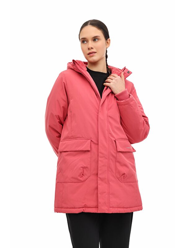 Lumberjack WL 3NORT 5PR Pembe Kadın Uzun Kaban