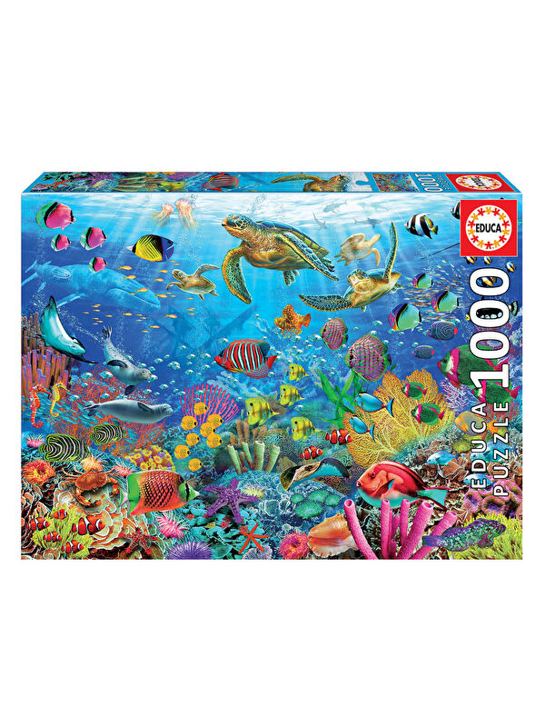 Educa Puzzle 1000 Parça Denizde Kaplumbağa 19266