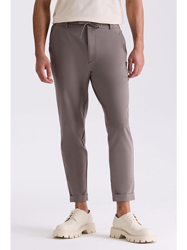 JAKAMEN Toprak Comfort Fit Beli Lastikli Spor Jogger Pantolon