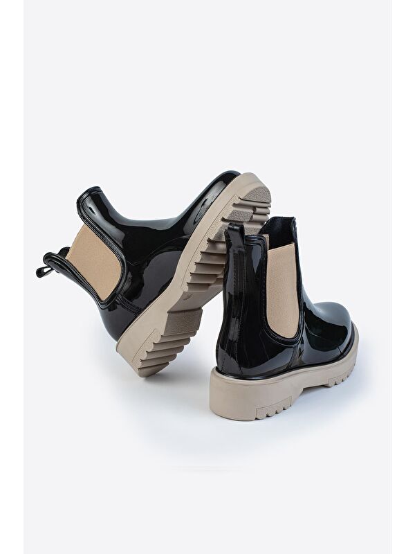 Parlak Chelsea Yağmur Botu - Görsel 5