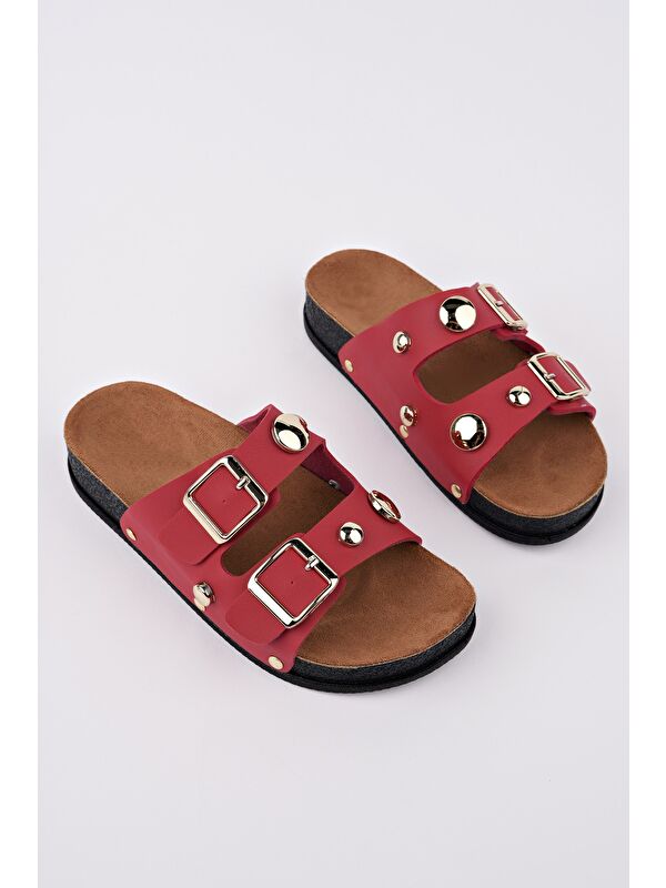 CROSS Çift Bantlı Ayarlanabilir Kemerli Günlük Kadın Terlik - Görsel 2