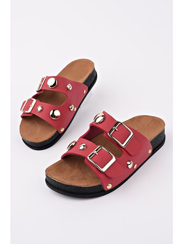 CROSS Çift Bantlı Ayarlanabilir Kemerli Günlük Kadın Terlik - Görsel 3