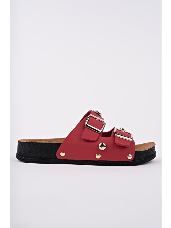 CROSS Çift Bantlı Ayarlanabilir Kemerli Günlük Kadın Terlik - Görsel 4