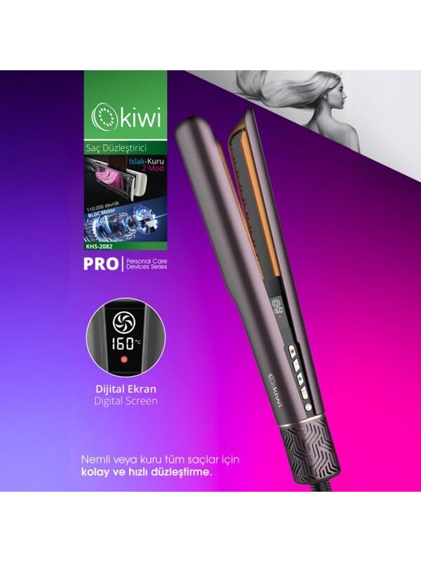Kiwi KHS-2082 Pro Saç Düzleştirici - Mor