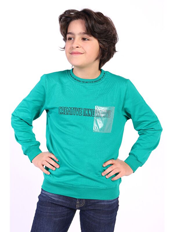 Toontoykids Erkek Çocuk Creatıve Innovatıve Baskılı Sweatshirt