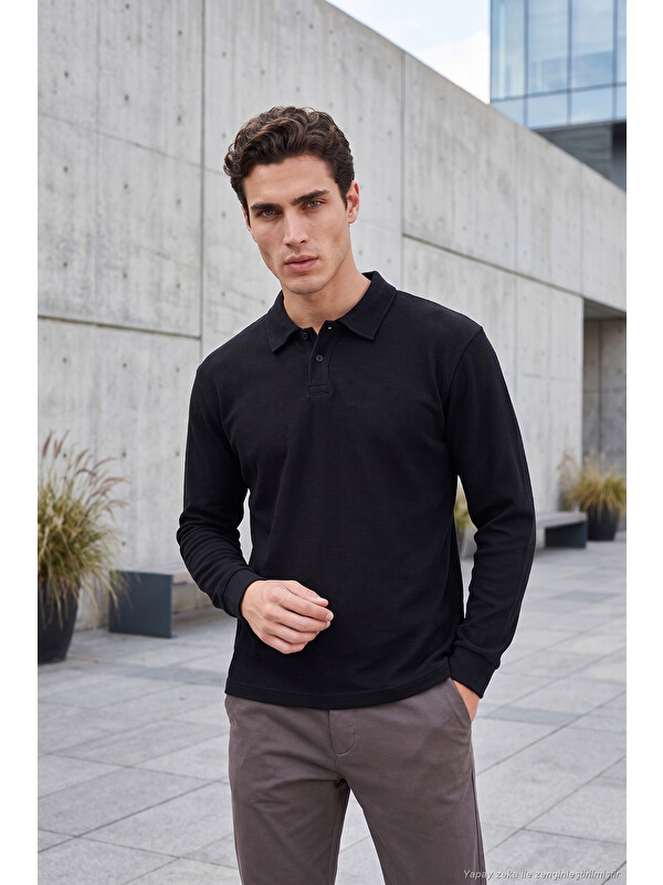 Buratti Pamuklu Düğmeli Polo Yaka Sweat 5905838