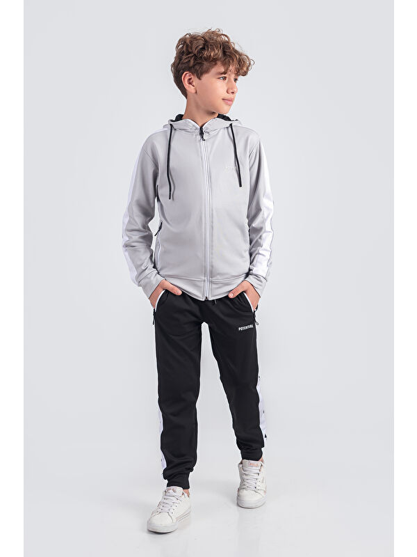 Pina Kids Kapüşonlu Dalkgıç Kumaş Eşofman Takımı Potential ESF2574