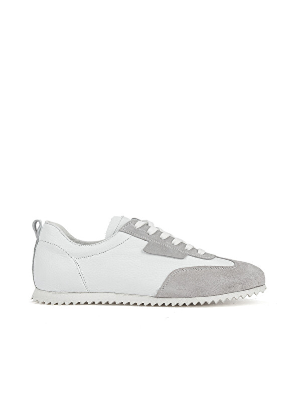 Ziya Ayakkabı Erkek Hakiki Deri Sneaker 1611026Z441 Beyaz