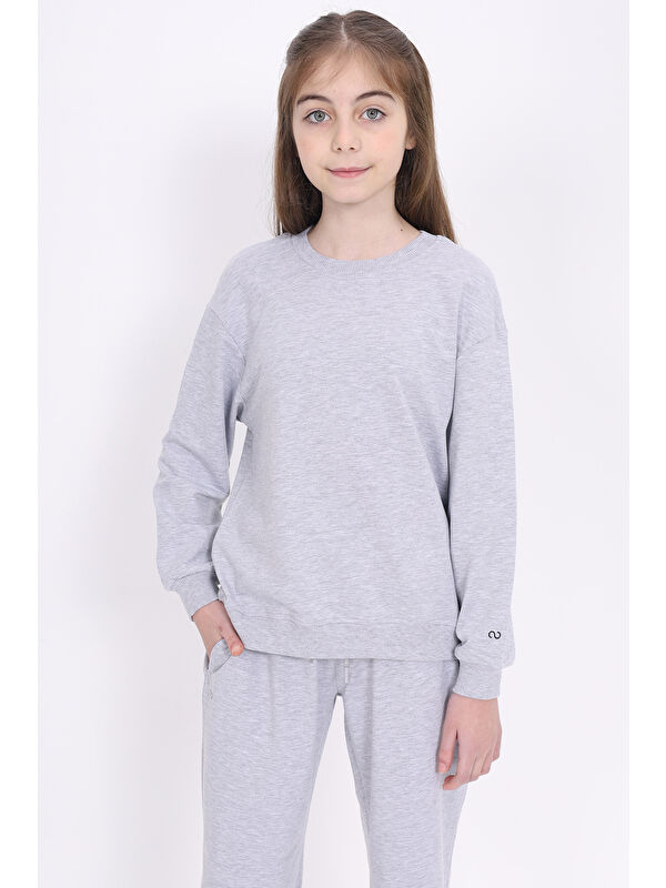 Toontoykids Kız Çocuk Baskılı Sweatshirt