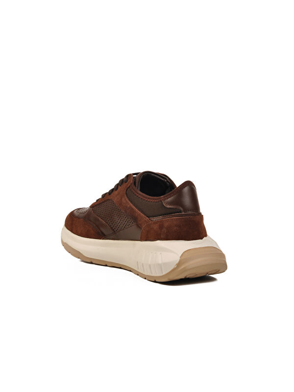 Kahve Hakiki Deri Erkek Sneaker Premium 5394 M - Görsel 5