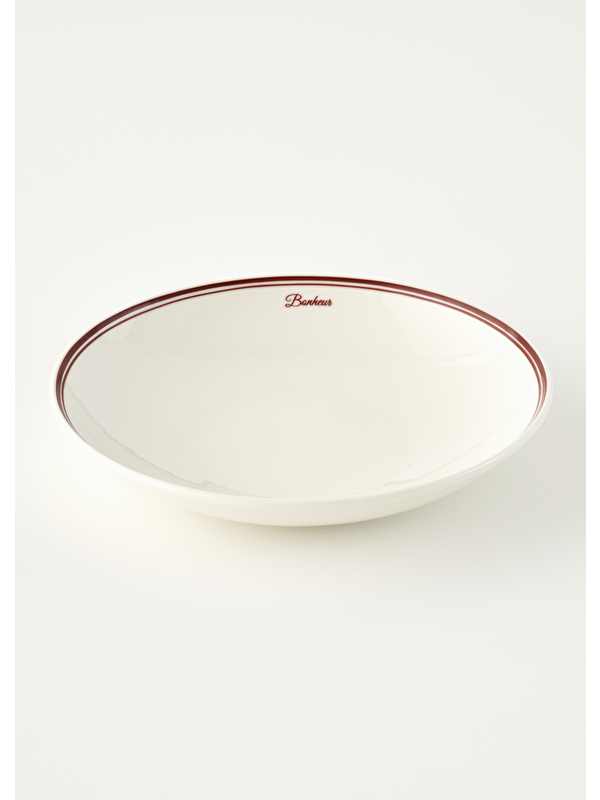 Bella Maison Bonheur Porselen Salata Kasesi Bordo (30 cm)