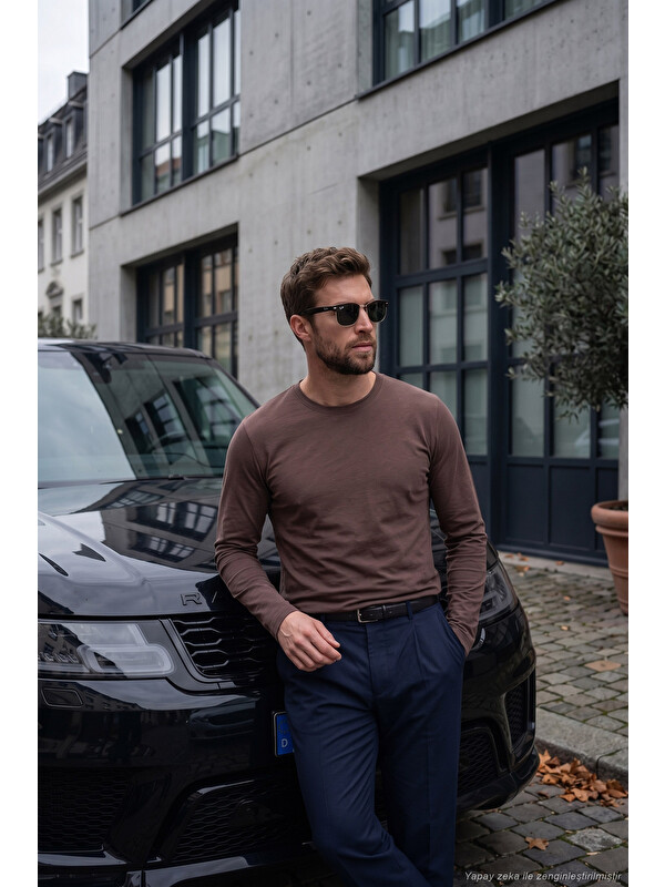 Buratti Pamuklu Bisiklet Yaka Basic Sweat 59050742