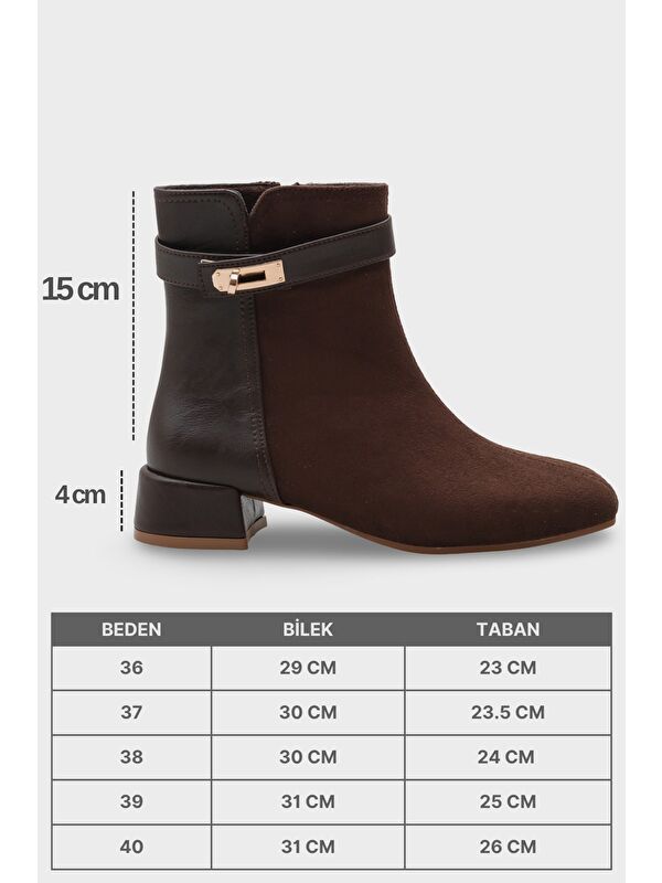 Dalenna Kadın Kahverengi Bot - Görsel 8