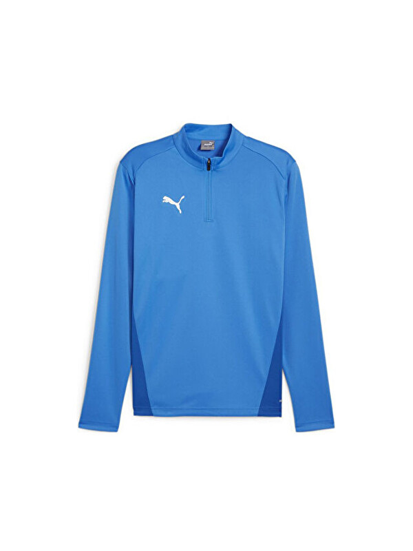 Puma Teamgoal Training 1/4 Zıp Top Erkek Futbol Antrenman Sweatshirts 65862902 Mavi
