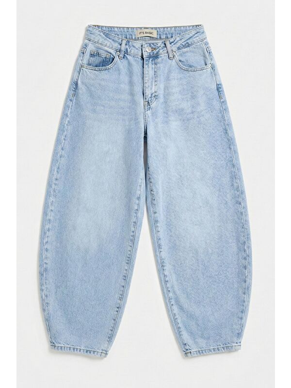 It's Basic Kadın Ice 4s6-3 Mega Balon Fit %100 Pamuk Denim Jean