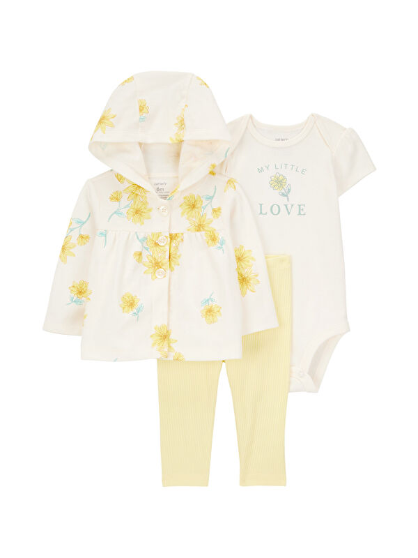 Carter's Kız Bebek Hırkalı Set 3'lü Paket