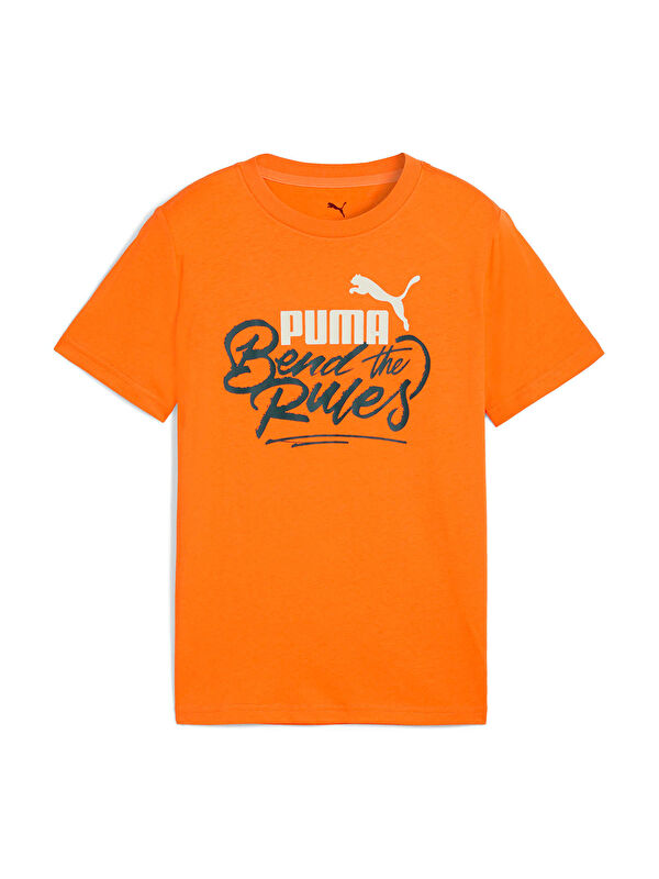 Puma Mid 90s Graphic III Erkek Çocuk Turuncu Tişört