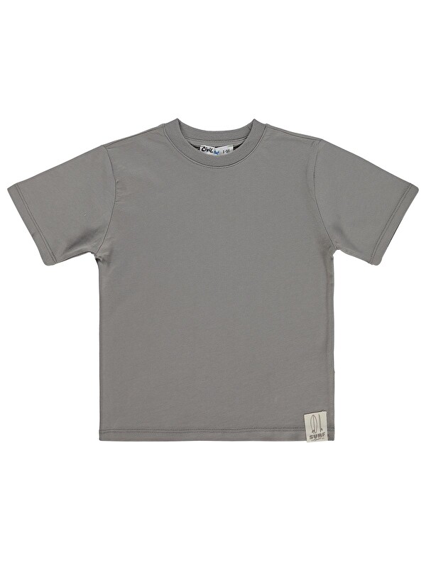 Civil Boys Basic Surf Etiketli 2-5 Yaş Tişört - Gri