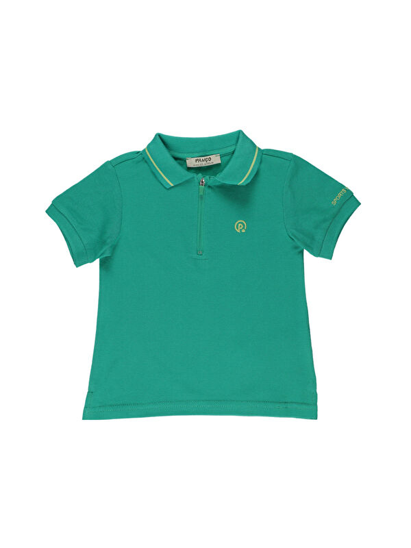 Panço Erkek Bebek Yeşil Polo Yaka Tişört