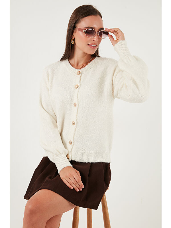 Lela Premium Regular Fit Bisiklet Yaka Yumuşak Dokulu Hırka 680HI00147