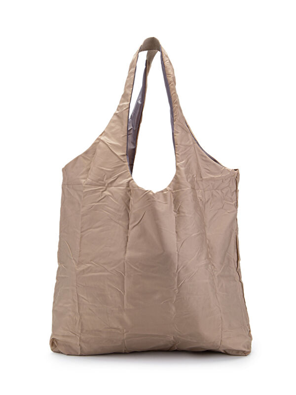 Minebag Açılabilen Anahtarlık Paraşüt Kumaş Alışveriş Kol Çantası Joan Klinkır Krem