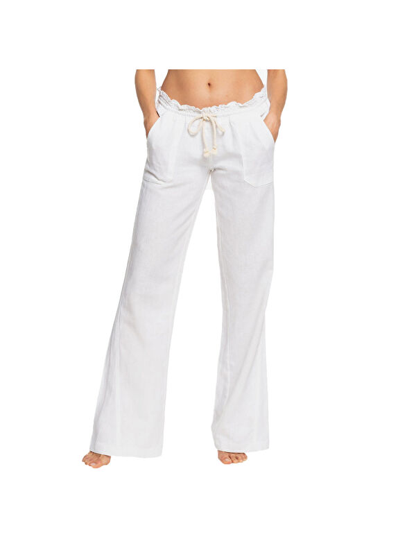 Roxy Oceanside Pant Kadın Beyaz Pantolon