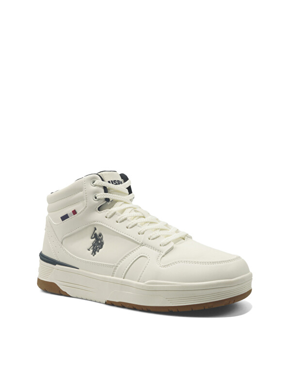 U.S. POLO ASSN. REKAS Beyaz Erkek High Sneaker