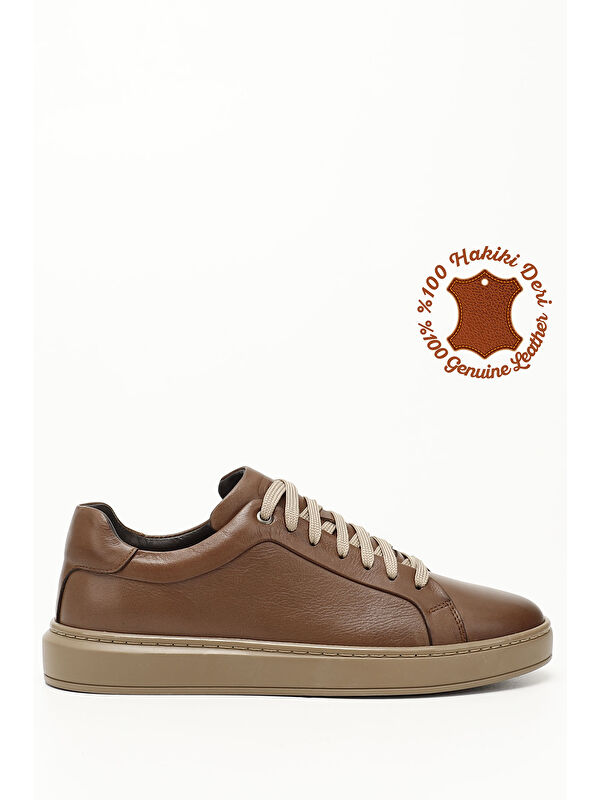 KUM Platinum Hakiki Deri Bağcıklı Erkek Günlük Sneaker 31641 - Görsel 2