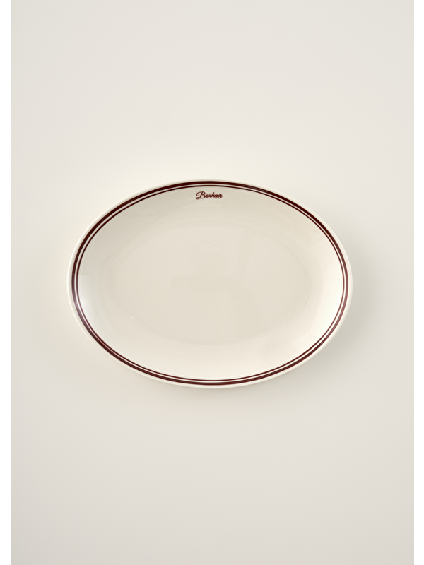 Bella Maison Bonheur Porselen Sunum Tabağı Bordo (33 cm)