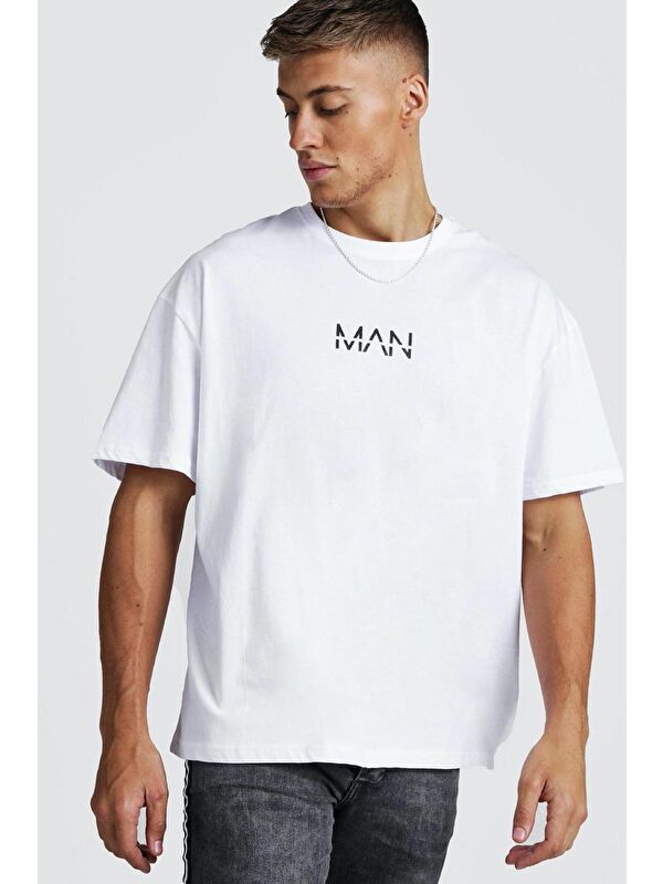 Oksit Beyaz Crash Man African Erkek  Tshirt-20063