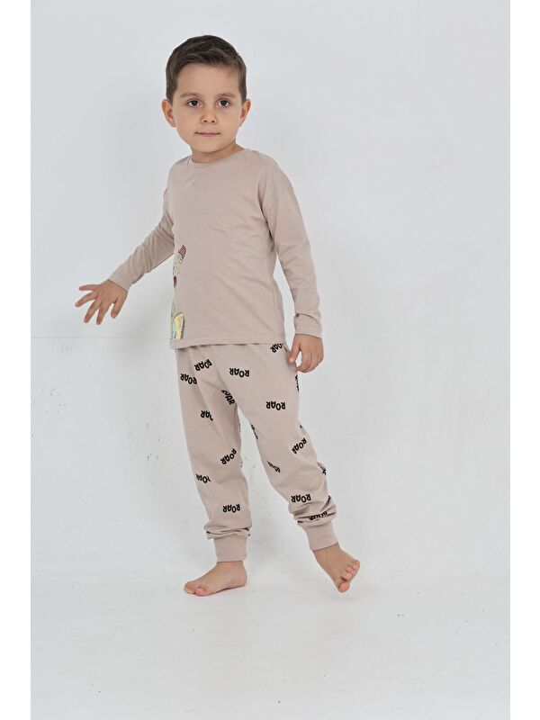 Toontoykids Erkek Çocuk Roar Baskılı Pijama Takım