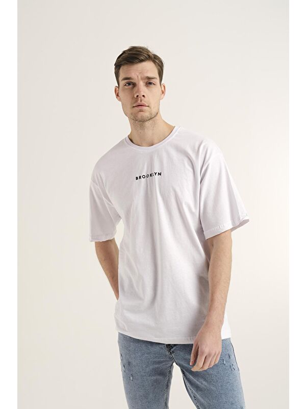 Oksit Dani Brooklyn Erkek Comfort Tshirt Büyük Beden Erkek Tshirt