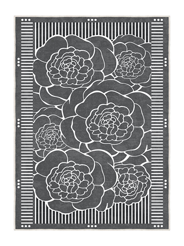 Homefesto Modern Dekoratif Yıkanabilir Kaymaz Taban Halı – İnce, Yumuşak Salon Halısı, Mutfak Halısı ve Yolluk