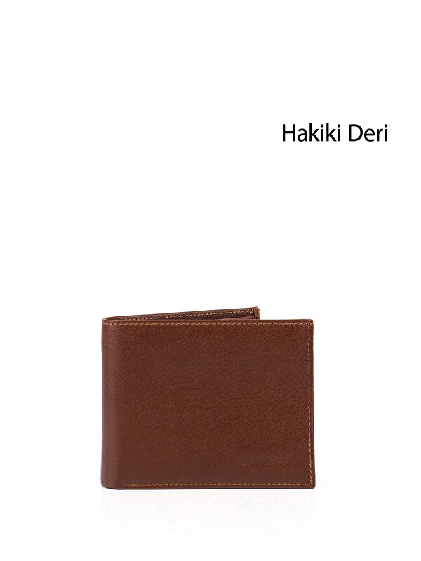 GÖNDERİ(R) Erkek TABA KAHVE MEL. Hakiki Deri Yatay Cüzdan