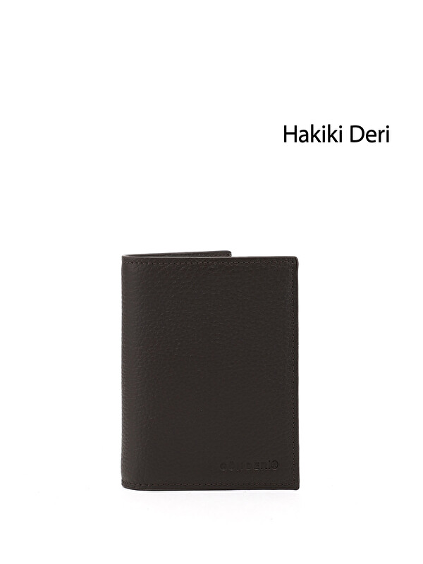 GÖNDERİ(R) Erkek TÜTÜN KAHVE Hakiki Deri Dikey Cüzdan