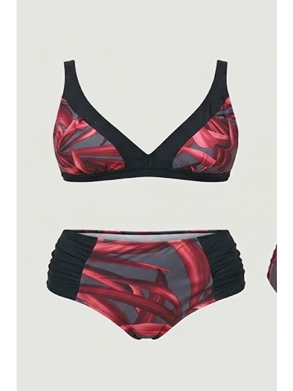 C&City Toparlayıcı Bikini Takım 3247 Kırmızı