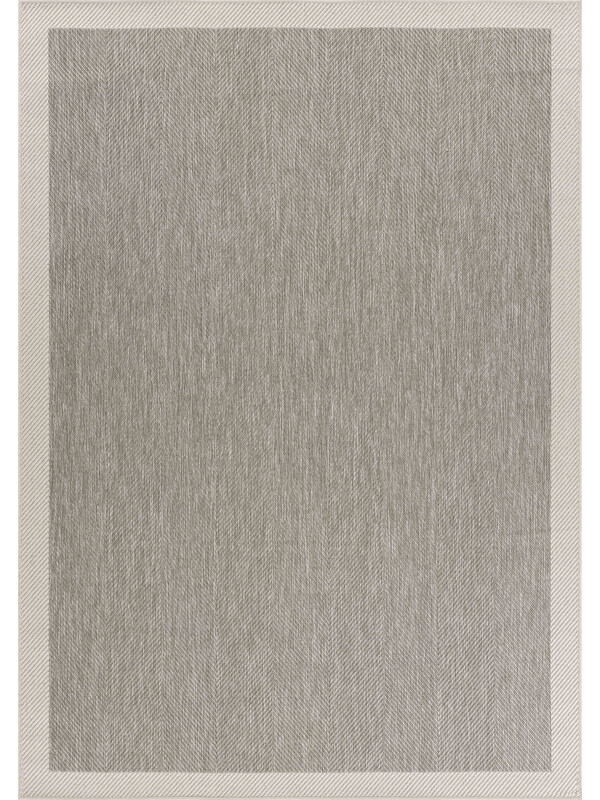 Konfor Halı Sisalux 3087 Gri Beyaz Sisal Dokuma Jüt Hav Toz Vermez Halı Salon Mutfak Oda Halısı-200x290