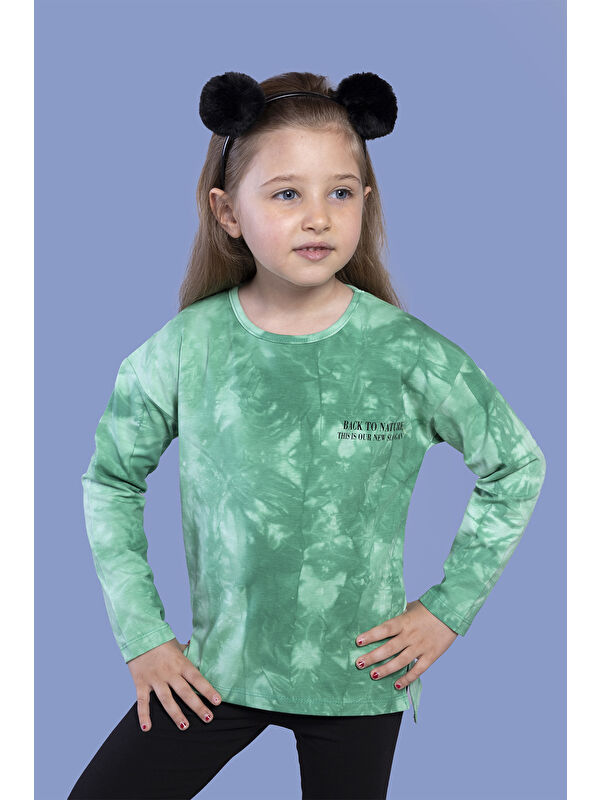 Toontoykids Kız Çocuk Batik Desenli Tişört