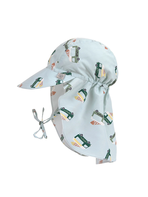Lassig Flap Hat UV Korumalı Uzun Şapka Ice Cream Truck Illusion Blue