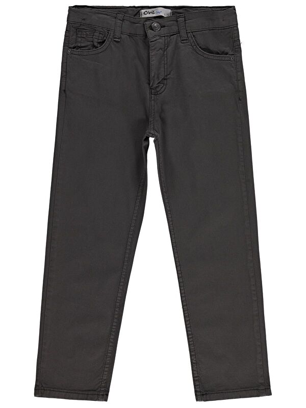 Civil Boys Erkek Çocuk 5 Cep Basic 10-13 Yaş Pantolon - Kahverengi