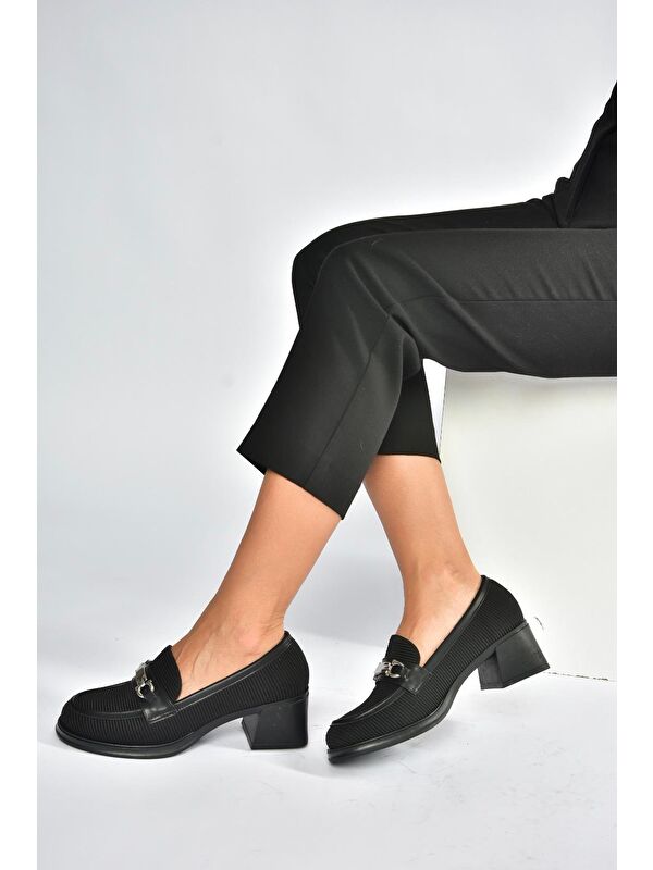 Siyah Kadın Topuklu Ayakkabı V820146304 - Görsel 4