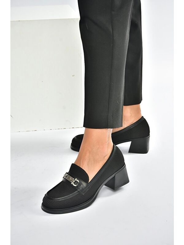 Siyah Kadın Topuklu Ayakkabı V820146304 - Görsel 5