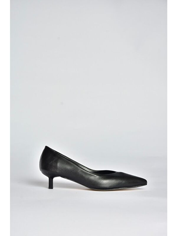 Siyah Kadın Topuklu Ayakkabı V404090309 - Görsel 7