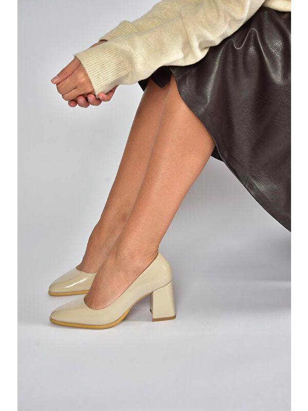 Bej Kadın Topuklu Ayakkabı V676680060 - Görsel 2