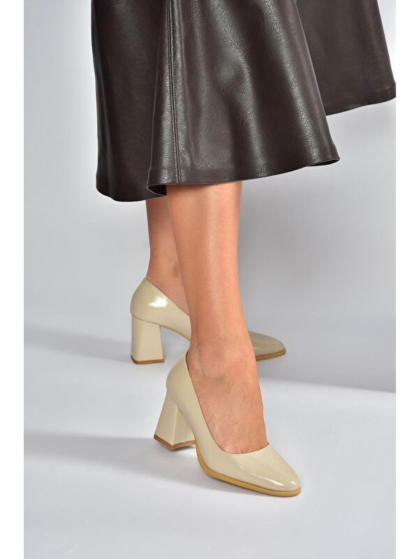 Bej Kadın Topuklu Ayakkabı V676680060 - Görsel 3