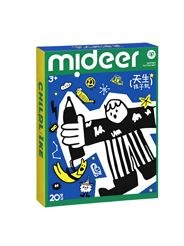 Mideer Basic Eğlenceli Dövme Çıkartmaları Mavi