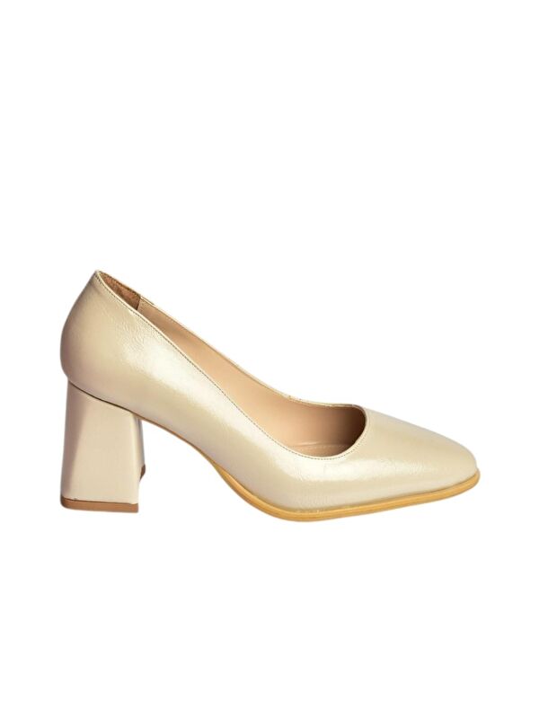 Bej Kadın Topuklu Ayakkabı V676680060 - Görsel 5