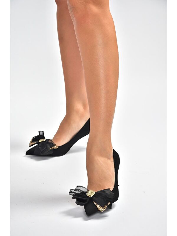 Siyah Kadın Topuklu Ayakkabı V820172604 - Görsel 3