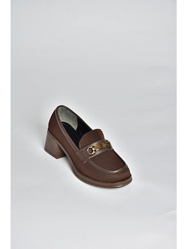 Kahverengi Kadın Topuklu Ayakkabı V820146304 - Görsel 7