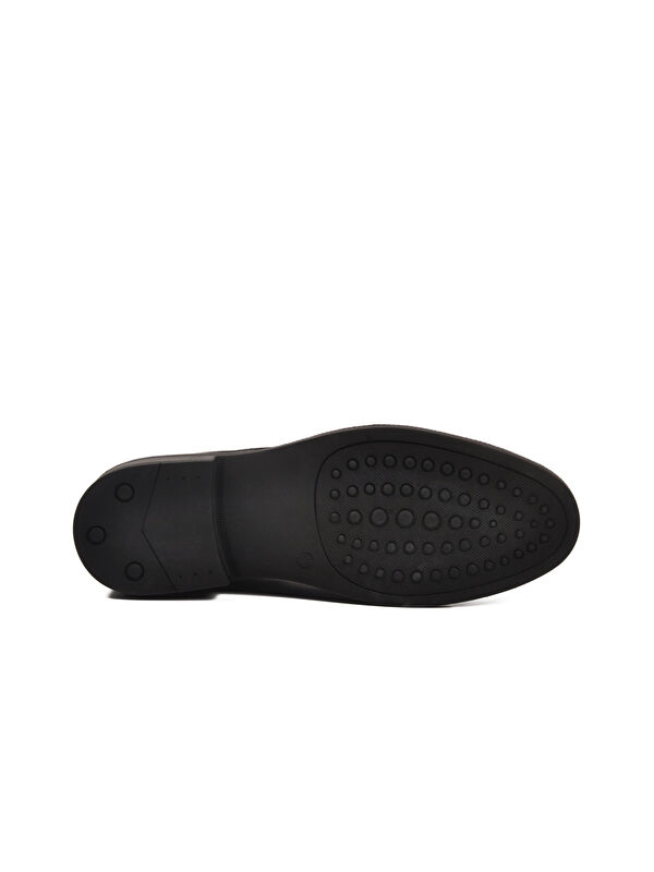 Siyah Hakiki Deri Kaymaz Taban Erkek klasik Ayakkabı 623 M - Görsel 6